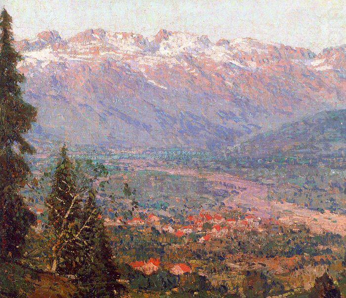 Payne, Edgar Alwin Swiss Village china oil painting image